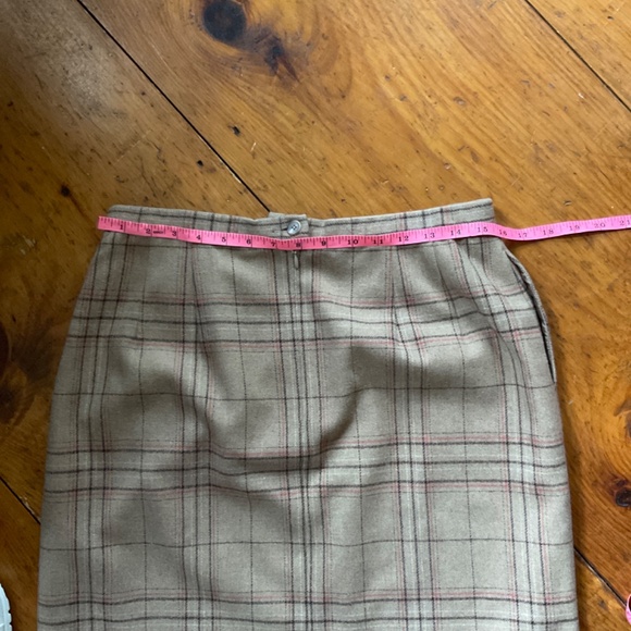 Pendleton Women's 100% Virgin Wool Plaid Maxi Skirt Size 12 Made in USA Vintage - Picture 7 of 9